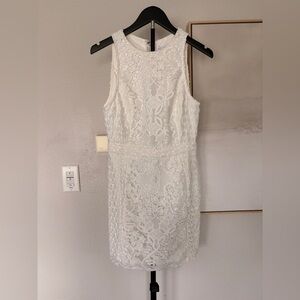 Endless Rose White Lace Mini Dress